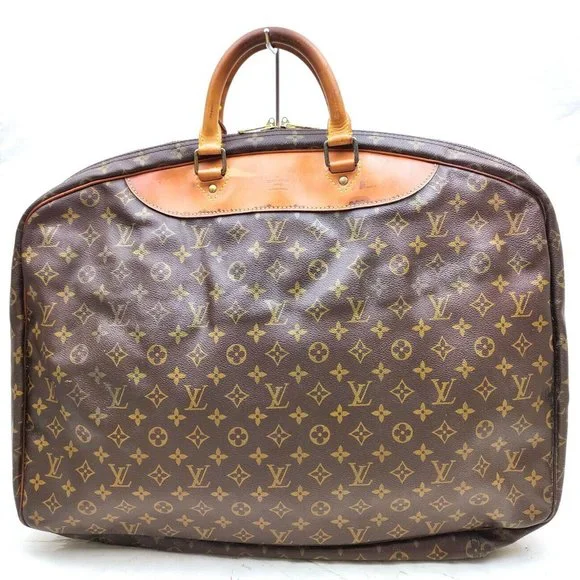 Louis Vuitton Travel Bag Alize 1 Poche Browns - Picture 2 of 10